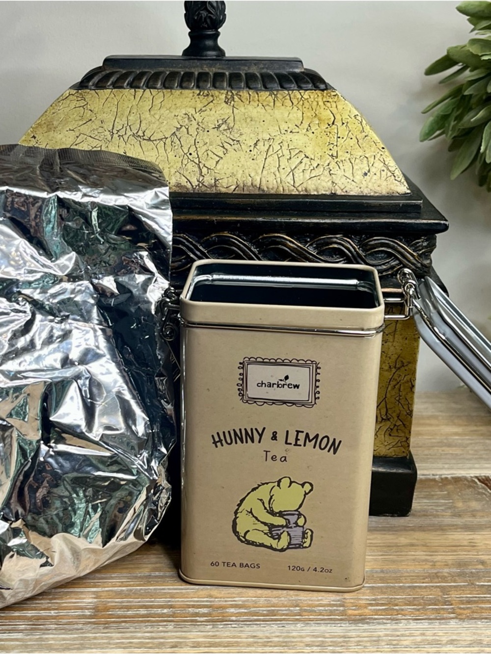 NEW Charbrew Winnie the Pooh Hunny & Lemon Tea Collector Tin - 60 Bags - Picture 5 of 8
